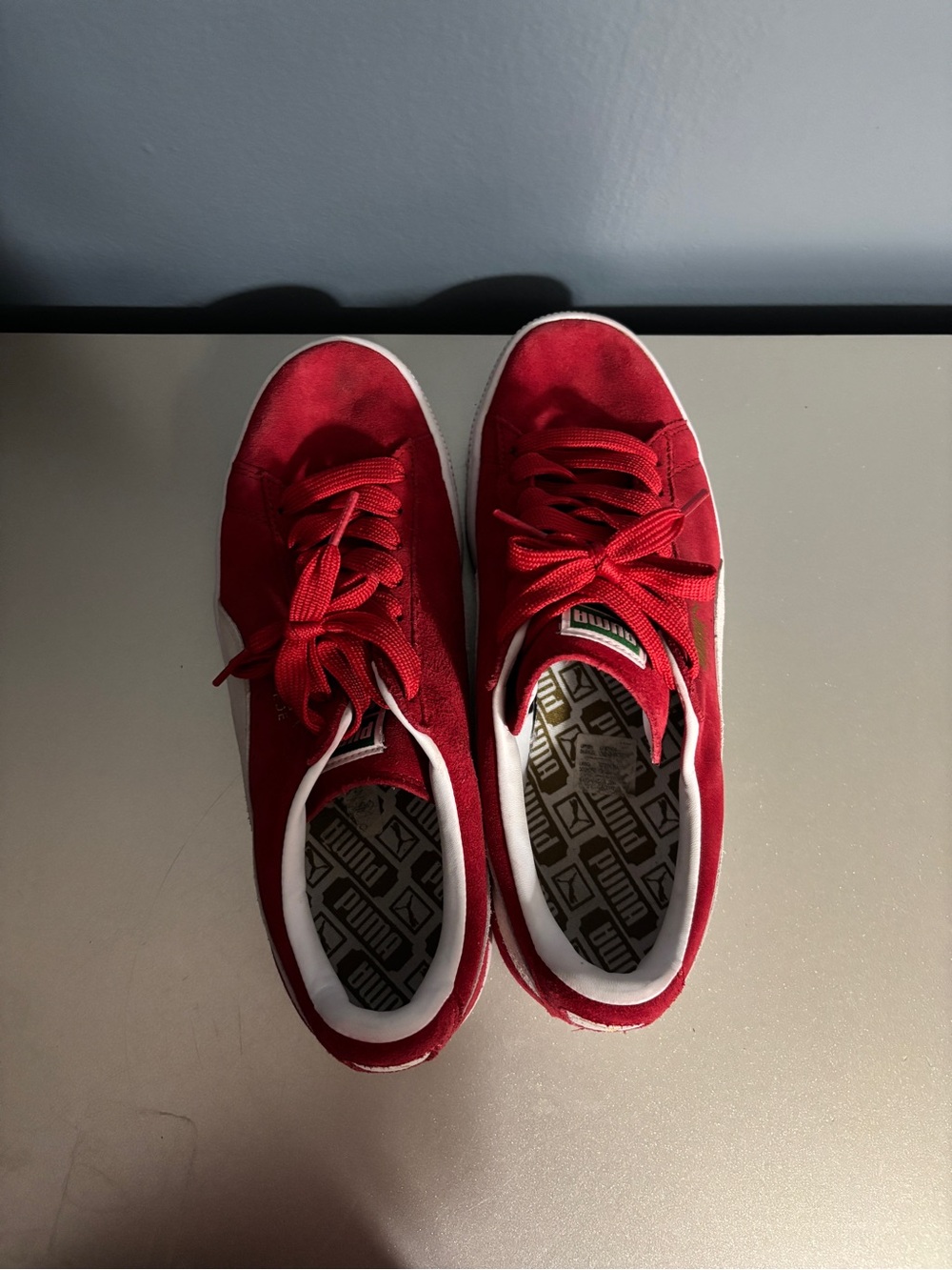 PUMA Suede Classic Men's Size 8 Sneakers Red - Picture 5 of 6